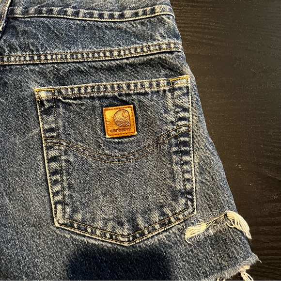 Vintage Carhartt Denim cut off shorts - Picture 4 of 5